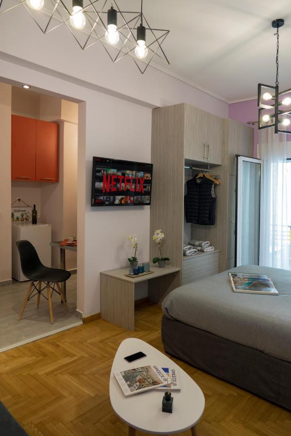 Stylish Modern Studio In The Heart Of Athen Eksteriør bilde